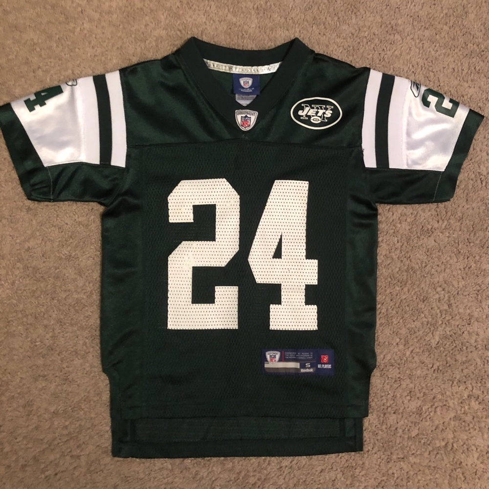 Kid’s darelle revis ny jets jersey reebok small